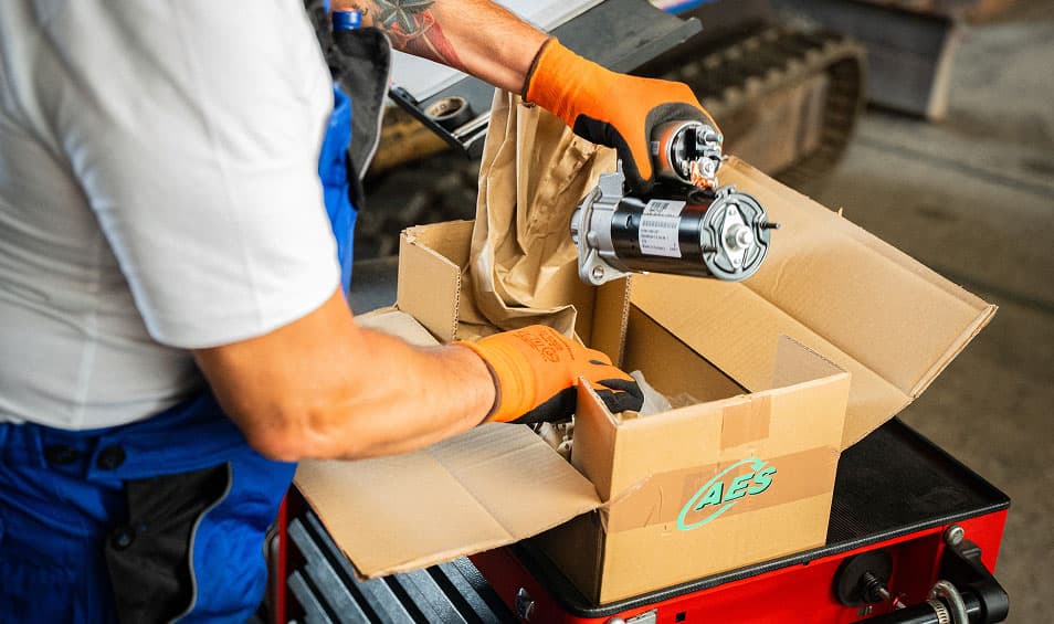 Ersatzteile Verpackung